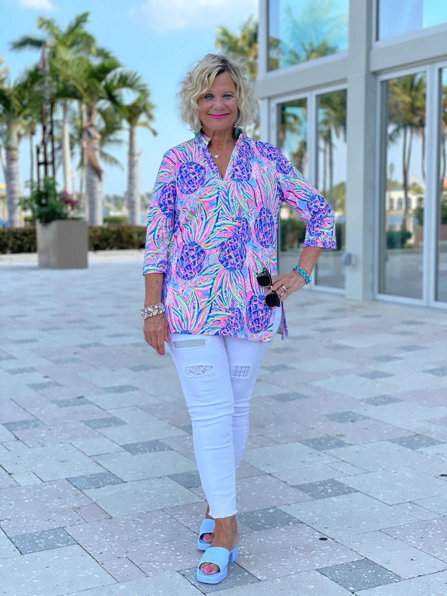 PINK PINEAPPLE TUNIC