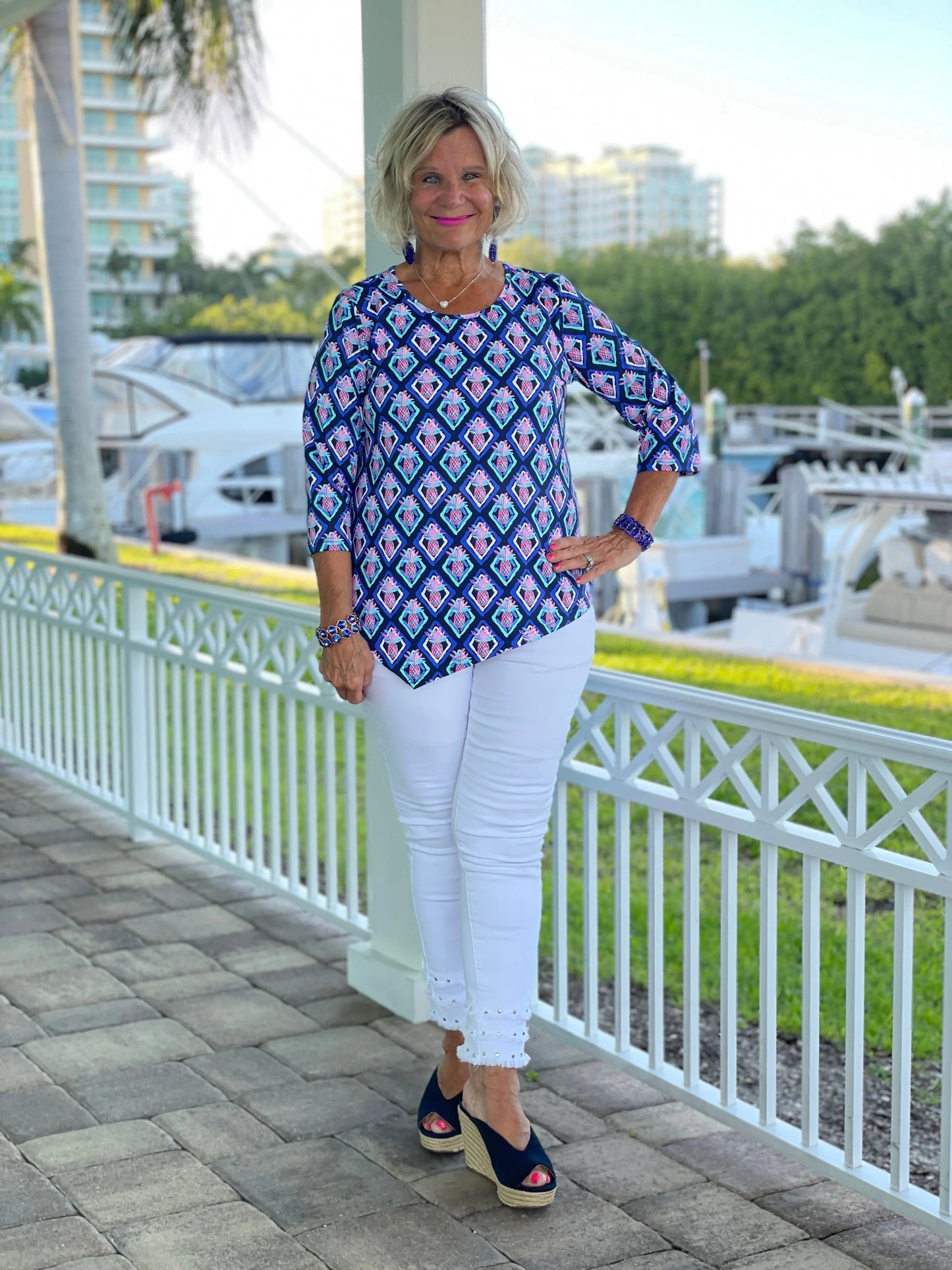 PINEAPPLE VACA ASYMMETRIC TOP
