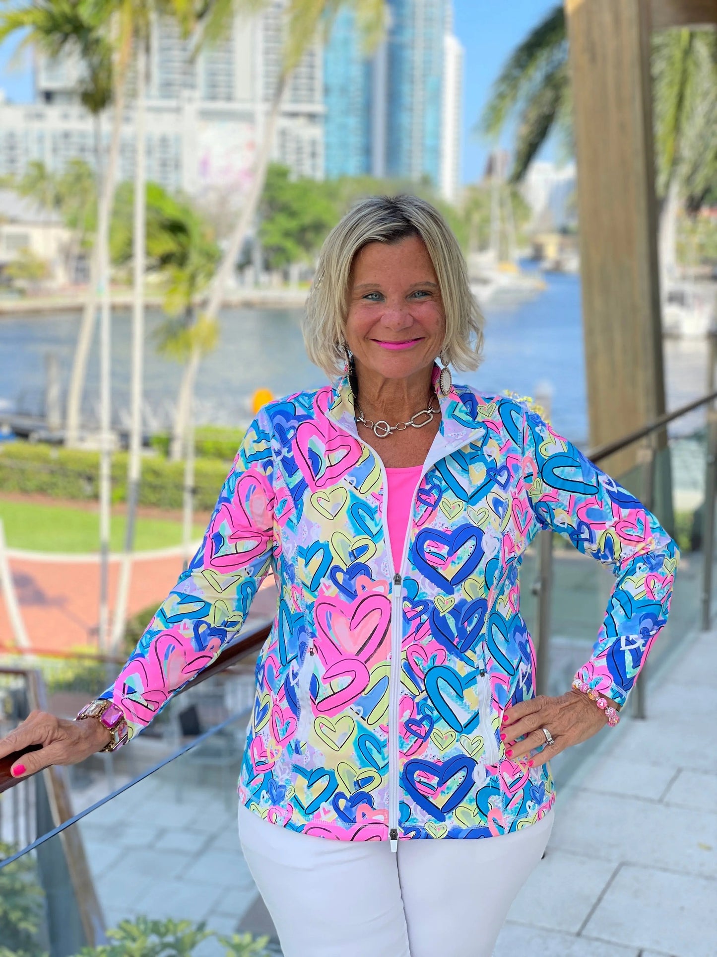 SECRET LOVE HEARTS FULL ZIPPER