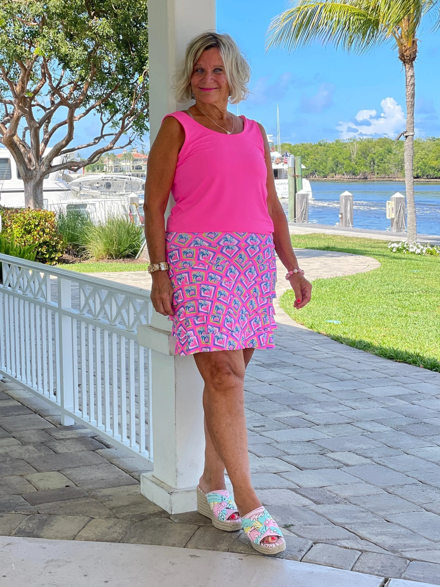 PALM TREE SIESTA CHA CHA SKORT