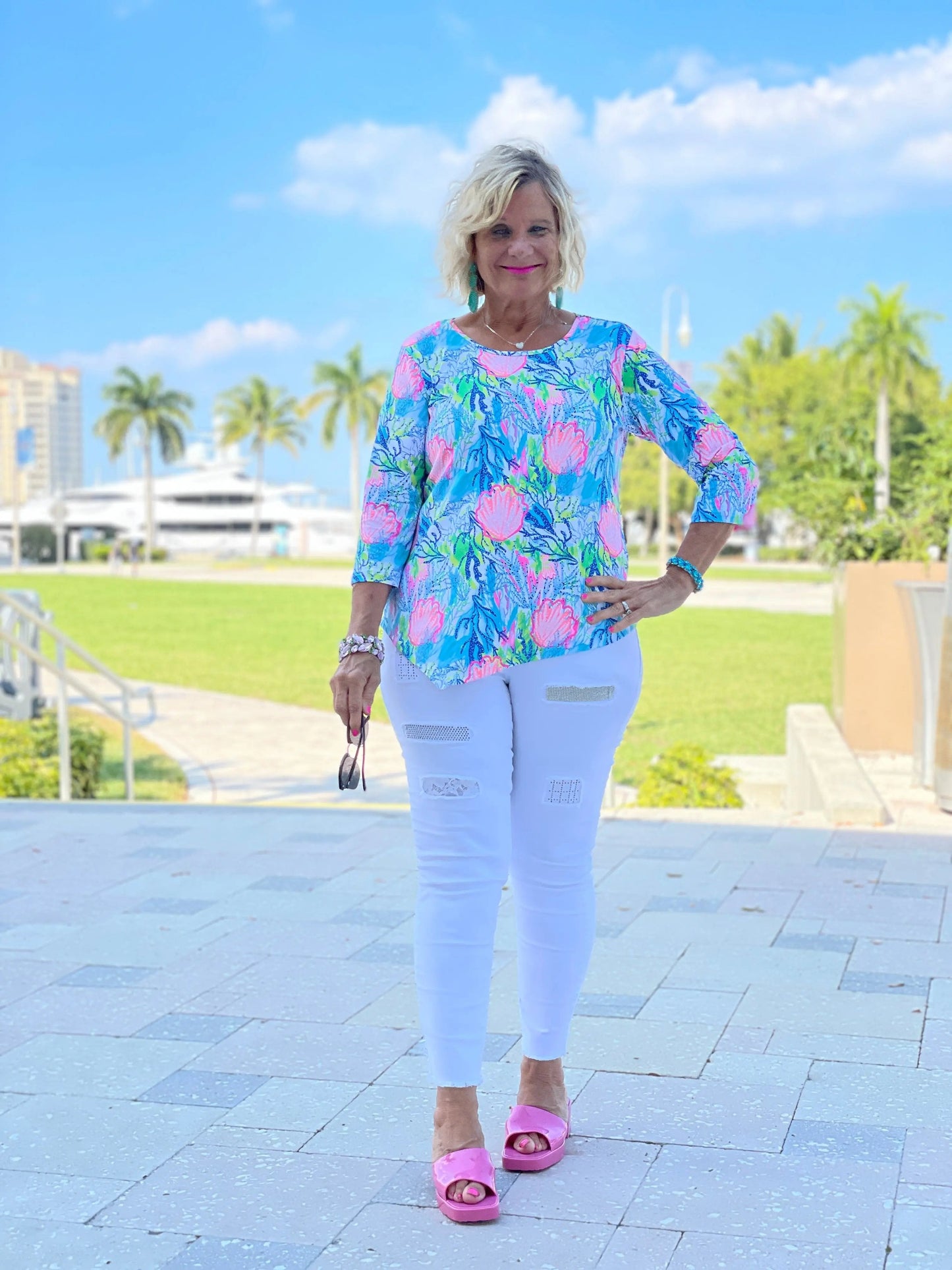 SEASHELL BEACH  ASYMMETRIC TOP