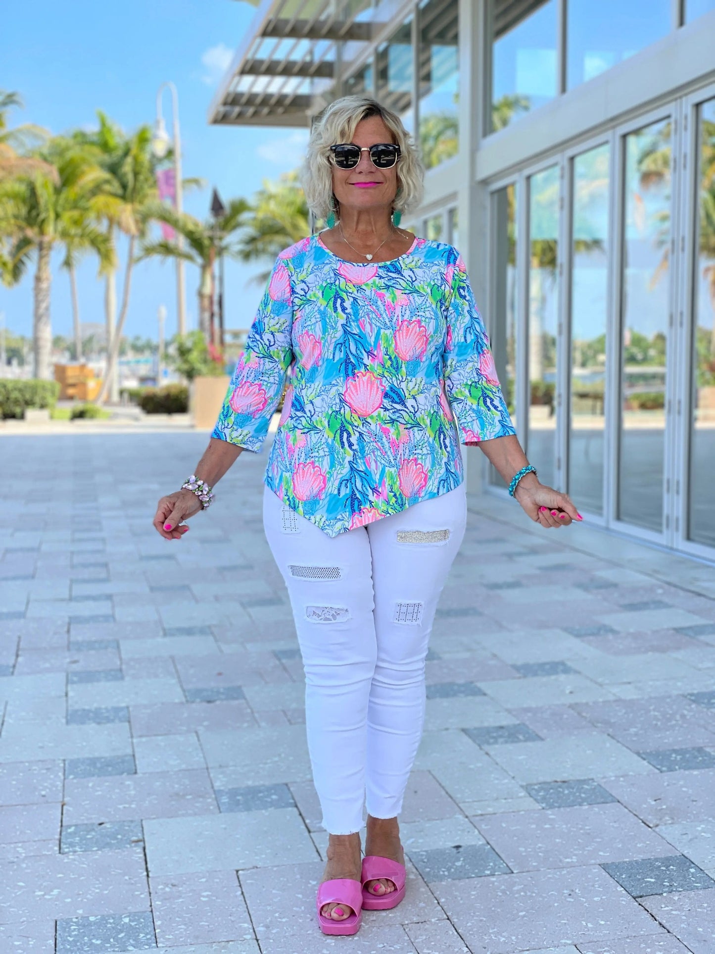SEASHELL BEACH  ASYMMETRIC TOP