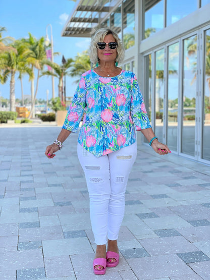 SEASHELL BEACH  ASYMMETRIC TOP