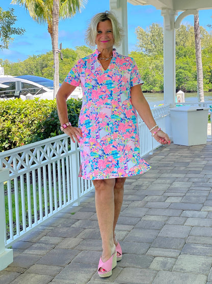 PICKELBALL  SHORT SLEEVE DRESS