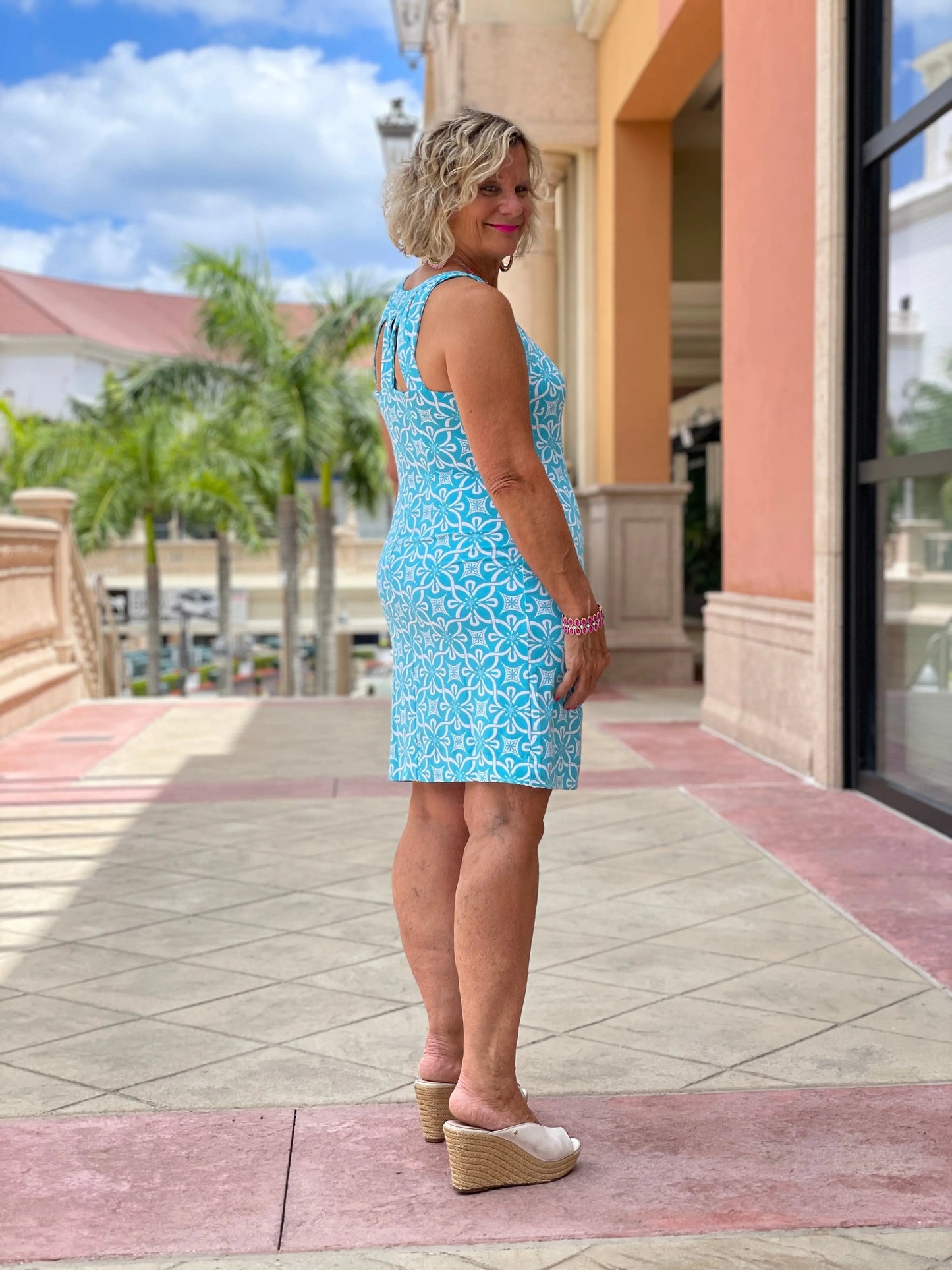 OCEAN MILE HALTER DRESS