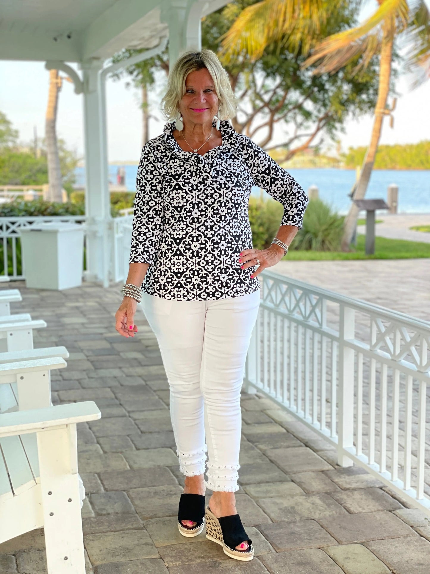 NAPLES DAY RUFFLE TOP
