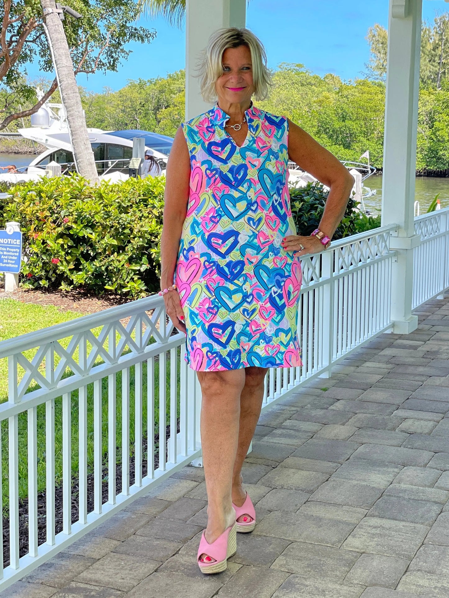SECRET LOVE HEARTS COLLAR DRESS