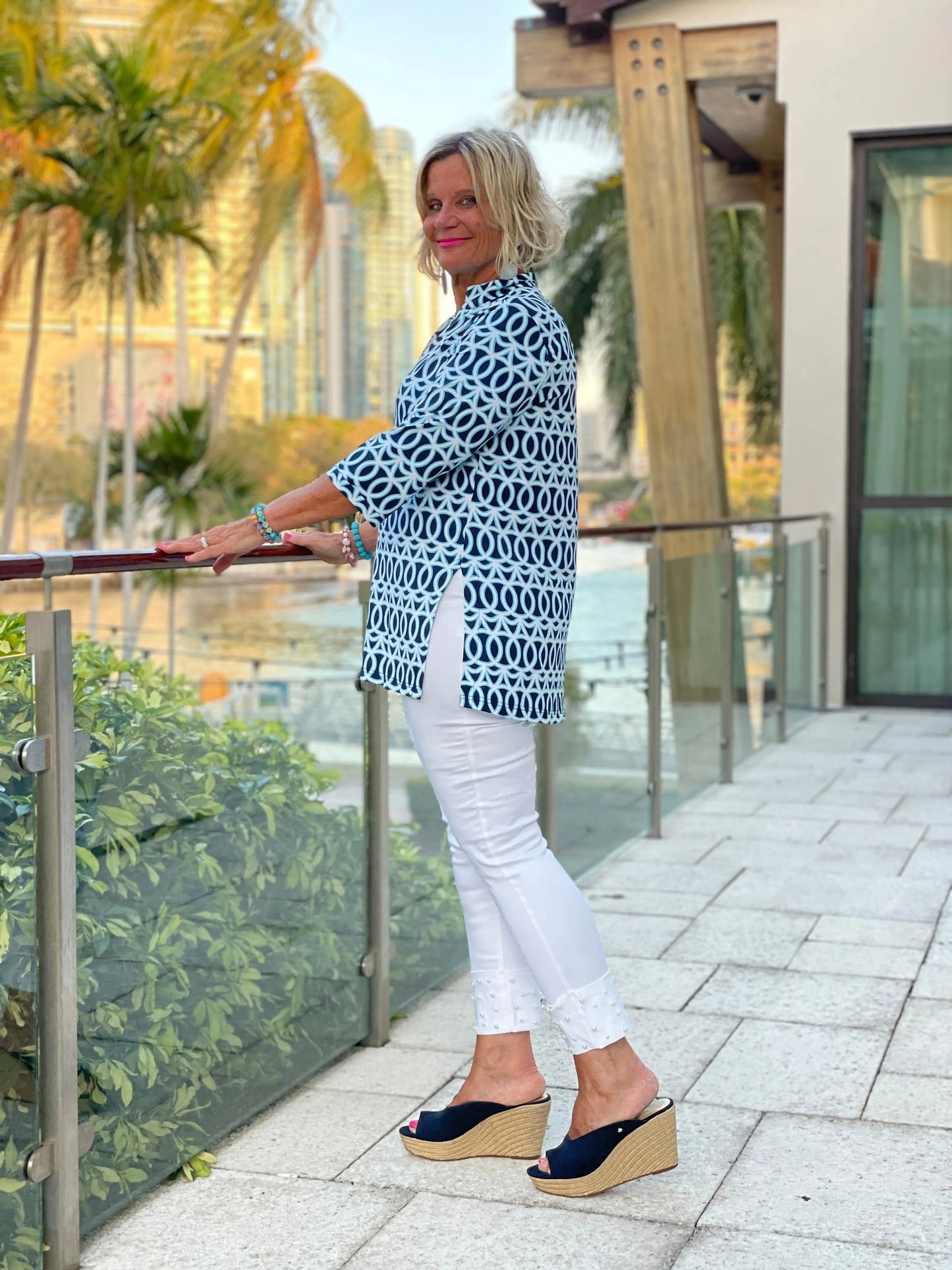 MELINA BLUE TUNIC