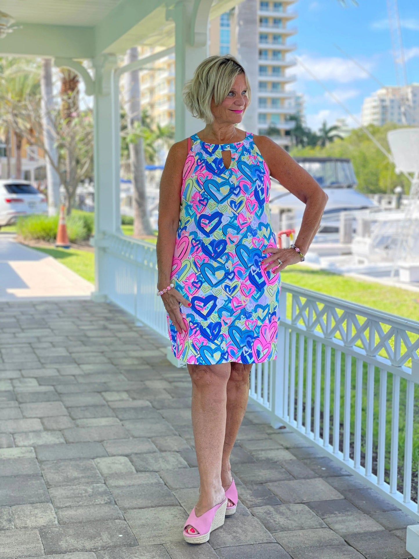 SECRET LOVE HEARTS KEYHOLE DRESS