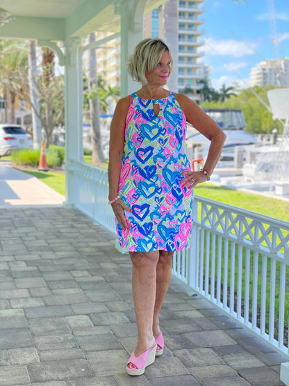 SECRET LOVE HEARTS KEYHOLE DRESS