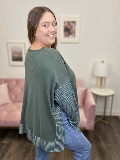 Anytime Anyplace Women's Oversized Long Sleeve Top