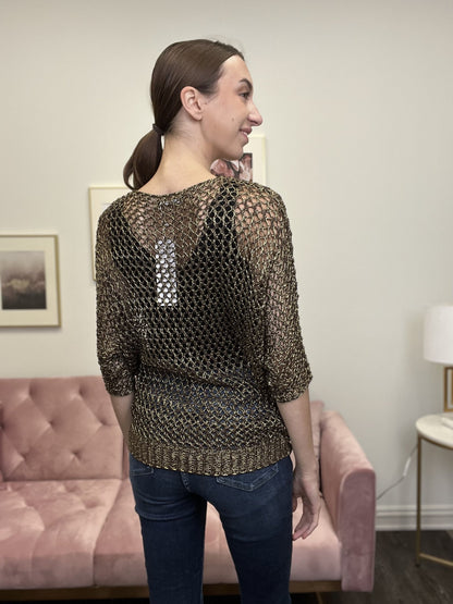 Hard To Handle Women's Open Knit Sweater