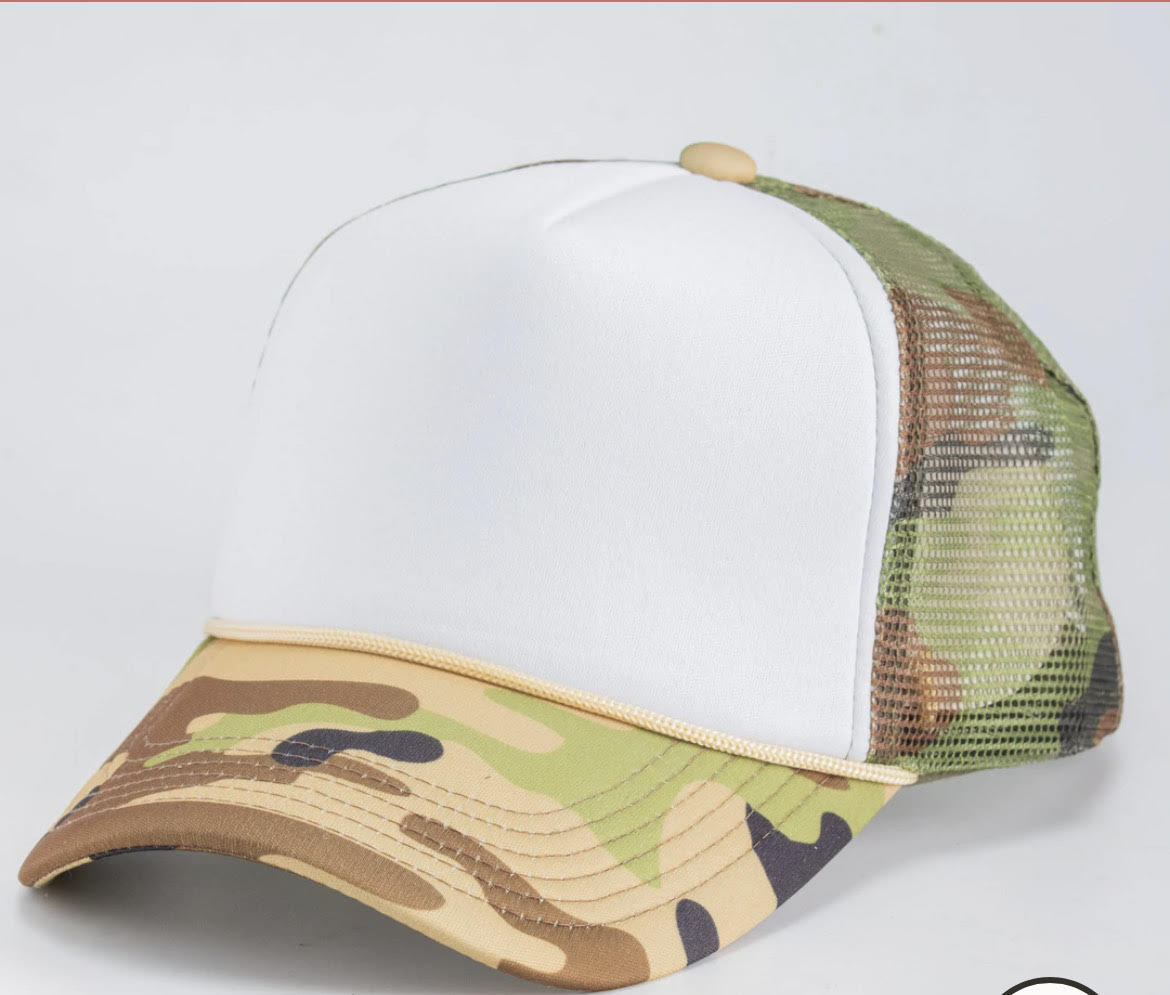 Green Camo Hats