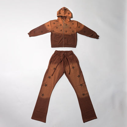Brown Sundry Hoodie Set
