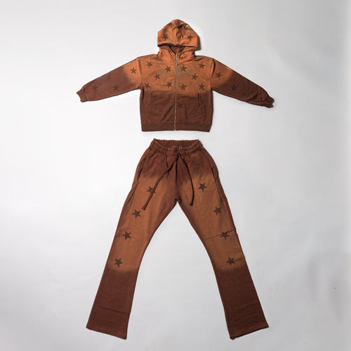 Brown Sundry Hoodie Set